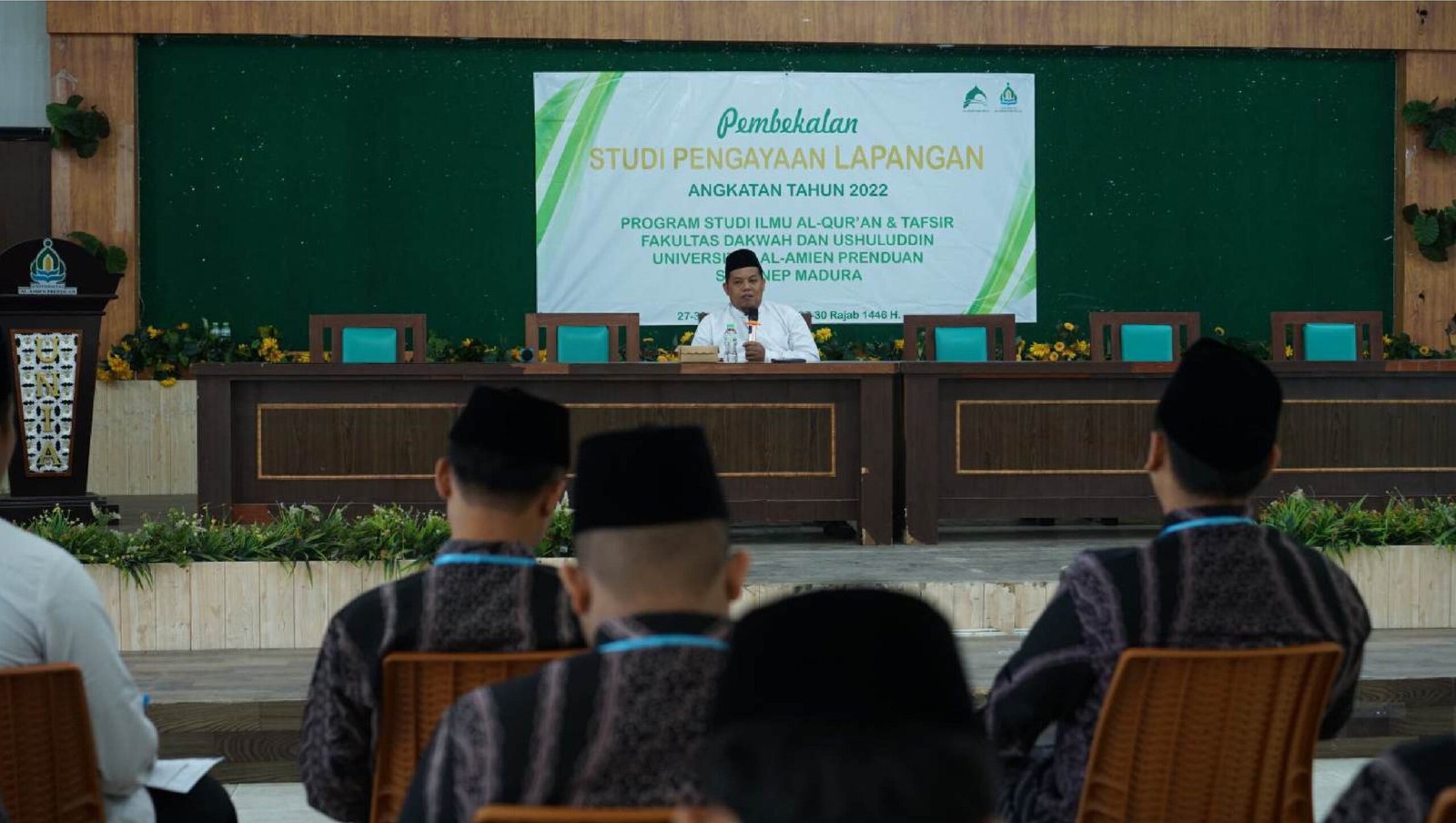 Pembekalan Studi Pengayaan Lapangan Mahasiswa Ilmu Al-Qur’an dan Tafsir Fakultas Dakwah dan Ushuluddin Universitas Al-Amien Prenduan Studi Banding STAI Al-Anwar Rembang dan LSQ Ar-Rohmah Jogjakarta.