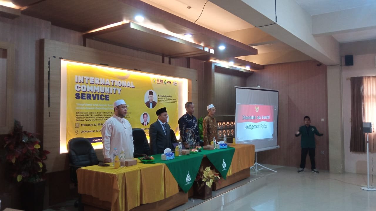 Kerjasama International Community Service: “Waqf Bank And Islamic Social Finance At Al-Amien Islamic Boarding School”