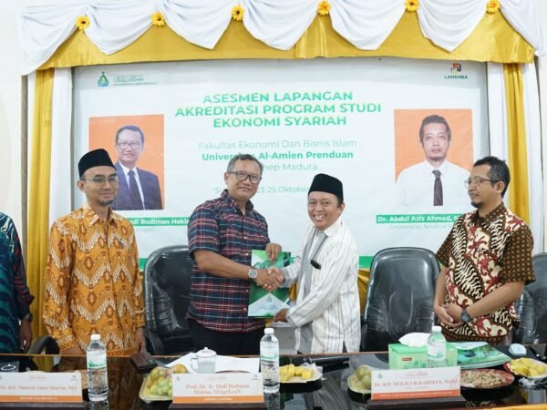 FEBI Universitas Al-Amien Prenduan Laksanakan Asesmen Lapangan Bersama Asesor LAMEMBA untuk Program Studi Ekonomi Syariah